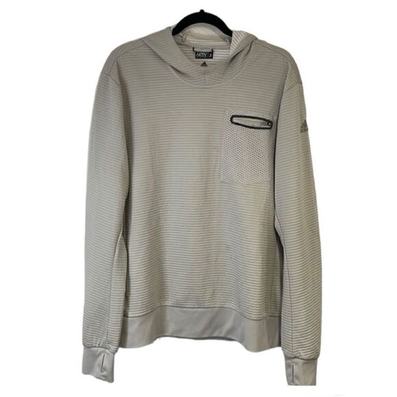 Adidas Aktiv grey hoodie/ running jacket size XL - Picture 1 of 14
